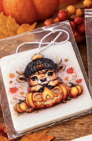Highland Autumn Cow Car Freshner's