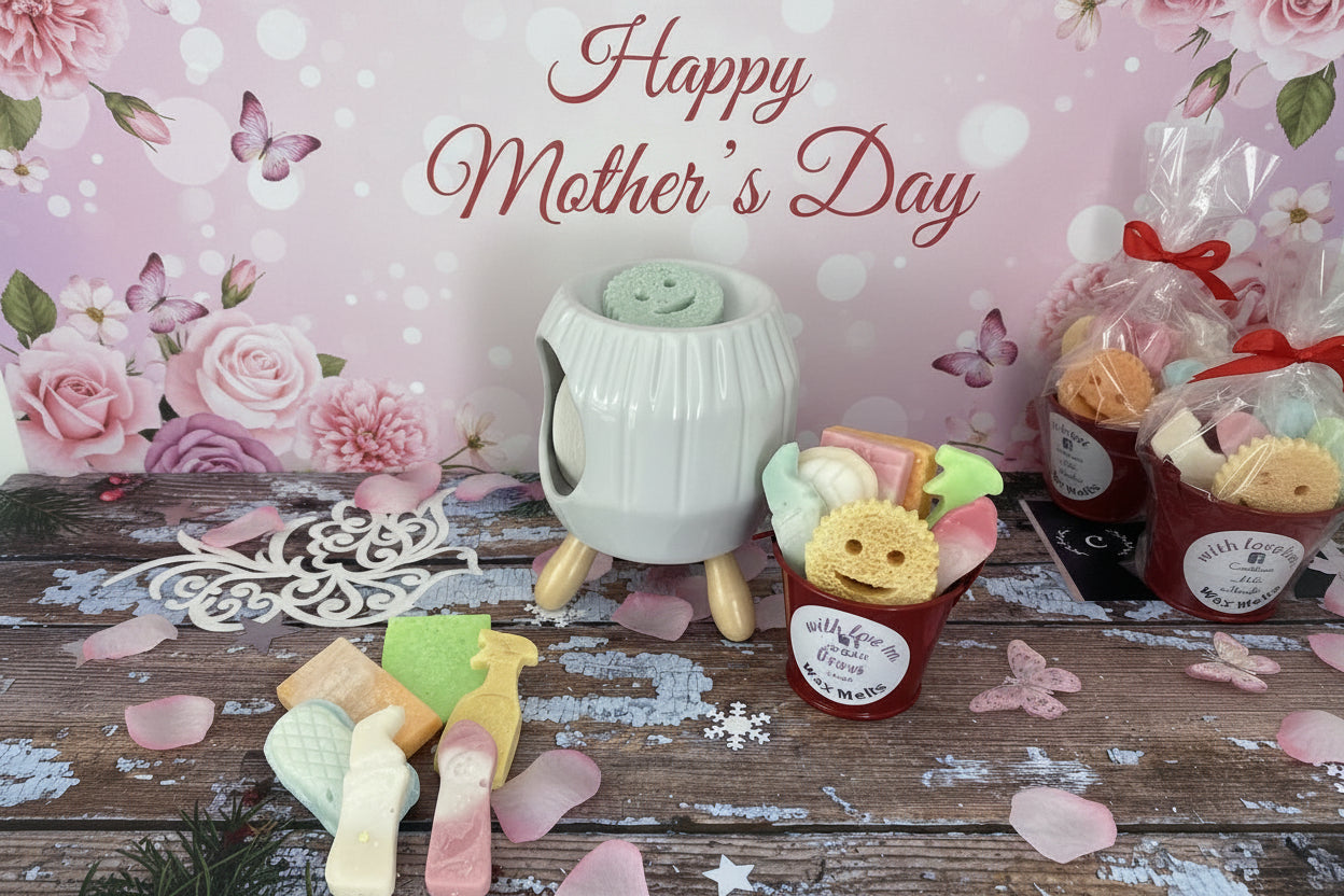 Hinch Type Wax Melts In a Red Bucket